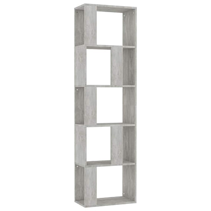 Book Cabinet/Room Divider Concrete Grey 45x24x159 cm