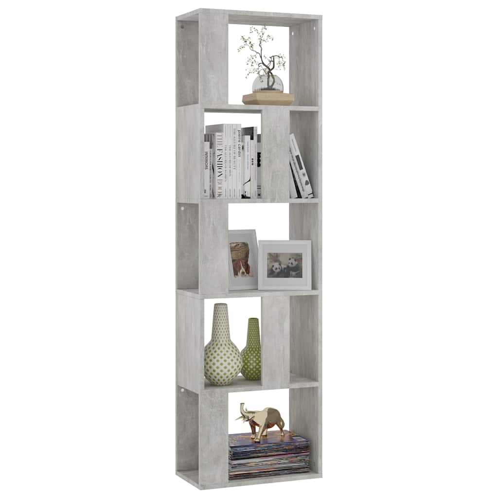 Book Cabinet/Room Divider Concrete Grey 45x24x159 cm