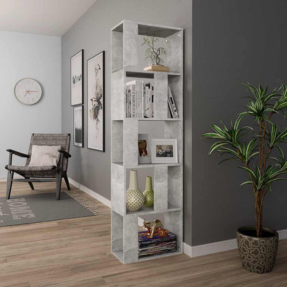 Book Cabinet/Room Divider Concrete Grey 45x24x159 cm