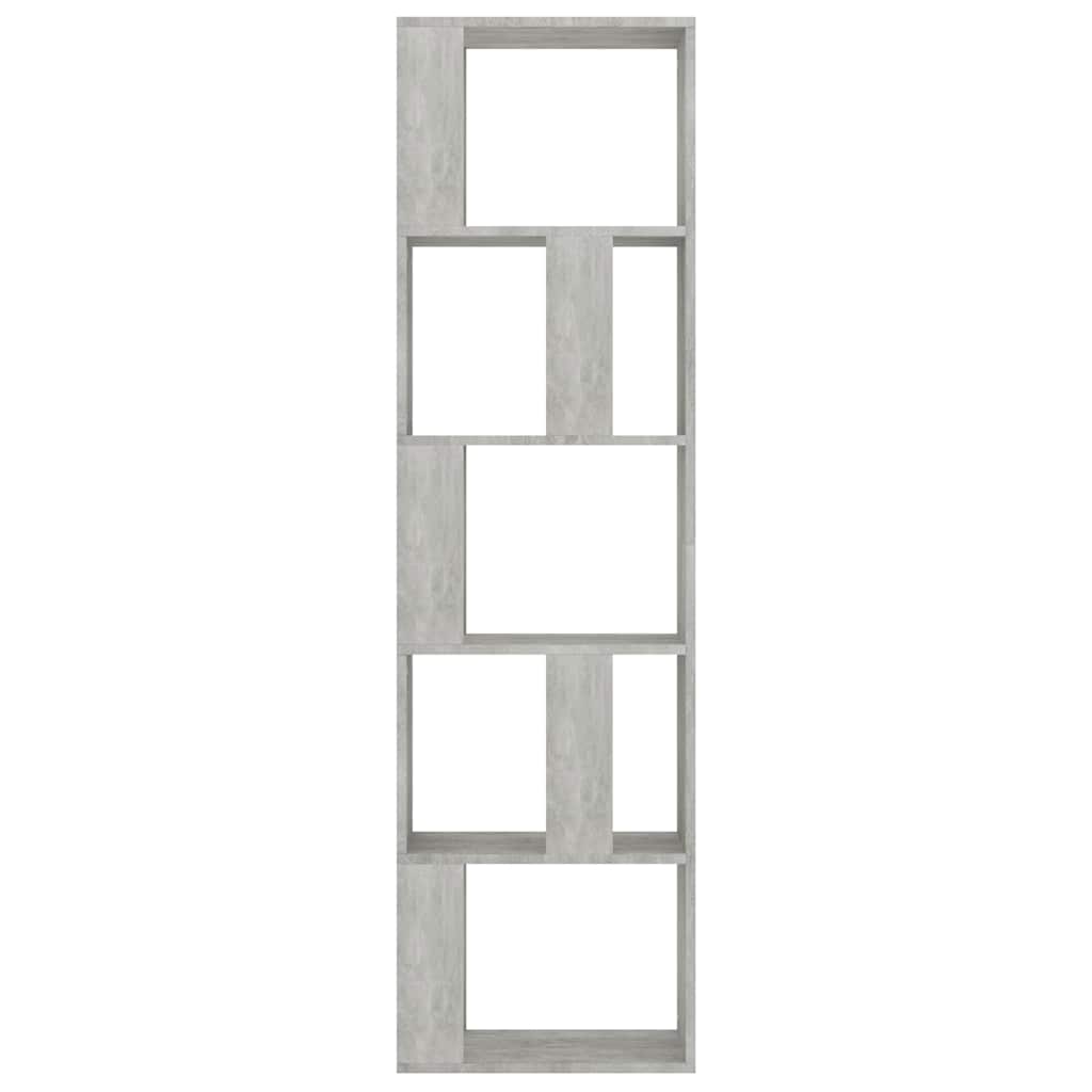 Book Cabinet/Room Divider Concrete Grey 45x24x159 cm