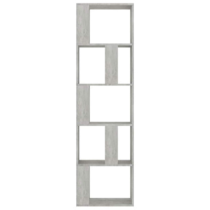 Book Cabinet/Room Divider Concrete Grey 45x24x159 cm
