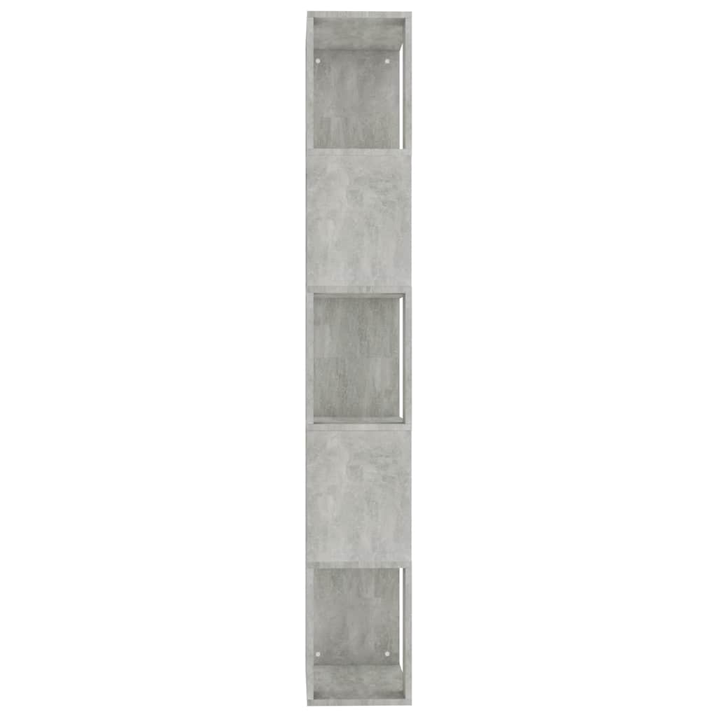 Book Cabinet/Room Divider Concrete Grey 45x24x159 cm