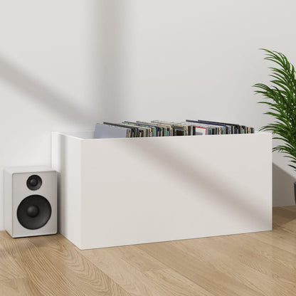 Vinyl Storage Box White 71x34x36 cm Engineered Wood