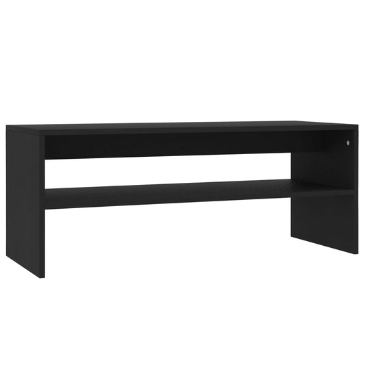 800127 vidaXL Coffee Table Black 100x40x40 cm Engineered Wood
