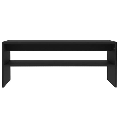 800127 vidaXL Coffee Table Black 100x40x40 cm Engineered Wood