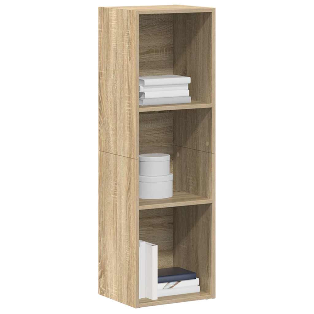 800138 vidaXL Book Cabinet/TV Cabinet Sonoma Oak 36x30x114 cm Engineered Wood