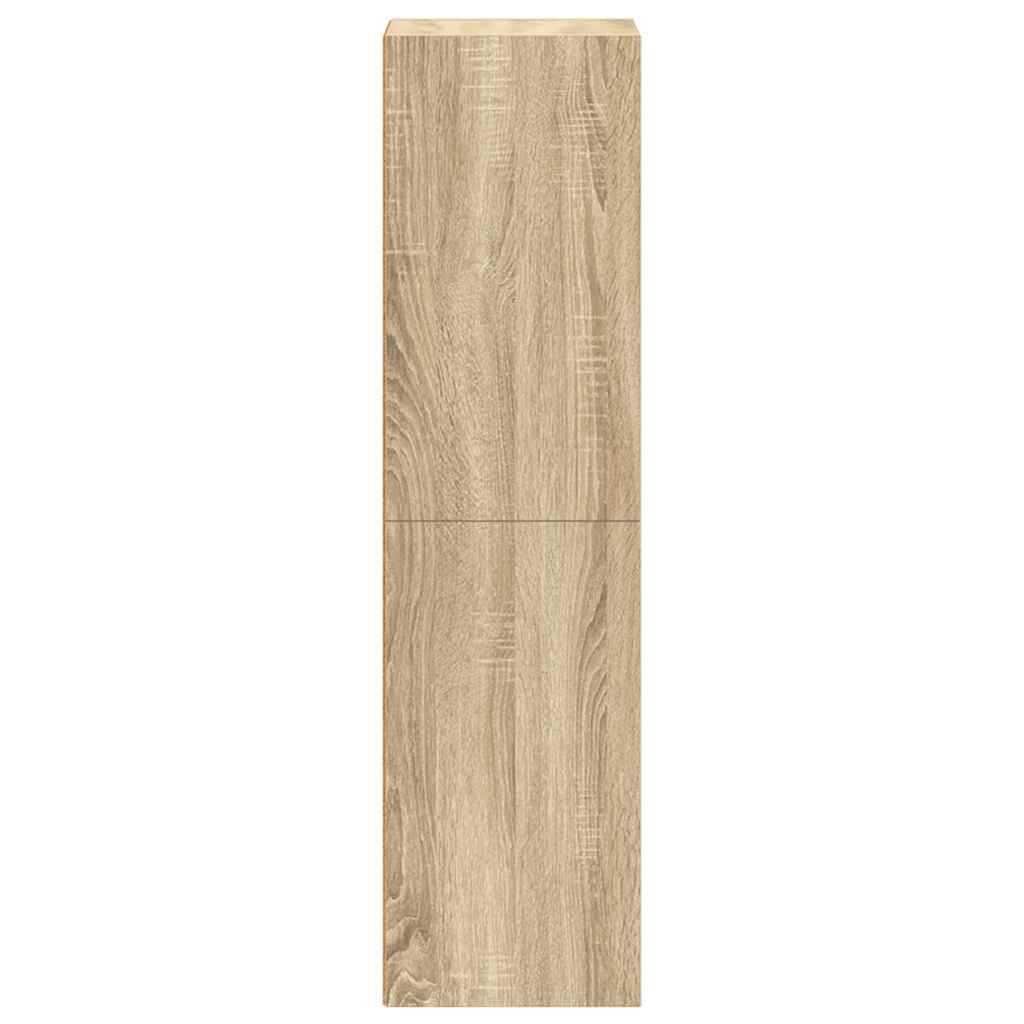 800138 vidaXL Book Cabinet/TV Cabinet Sonoma Oak 36x30x114 cm Engineered Wood