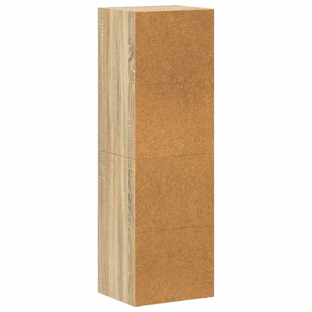 800138 vidaXL Book Cabinet/TV Cabinet Sonoma Oak 36x30x114 cm Engineered Wood