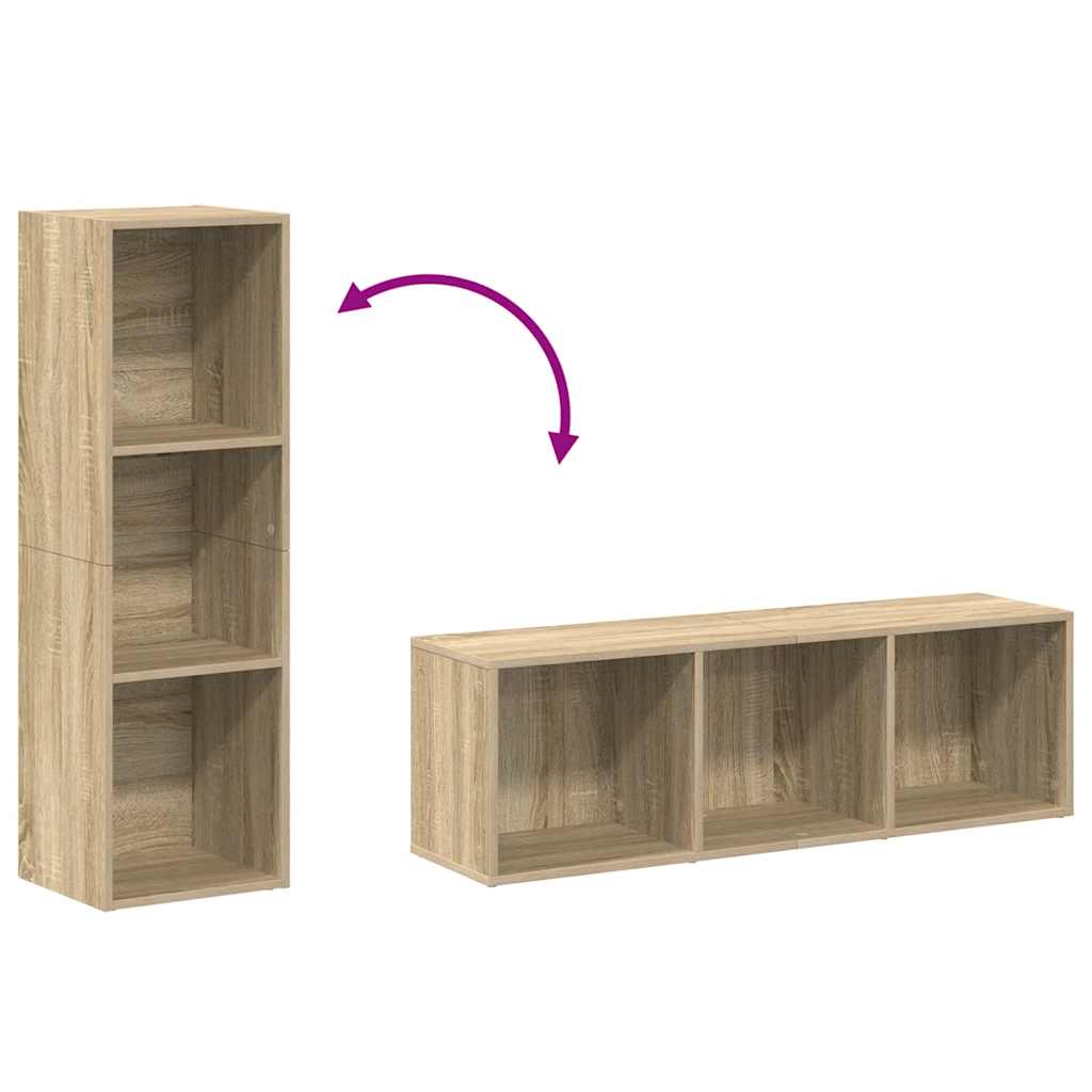 Book Cabinet/TV Cabinet Sonoma Oak 36x30x114 cm Engineered Wood