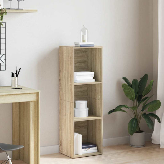800138 vidaXL Book Cabinet/TV Cabinet Sonoma Oak 36x30x114 cm Engineered Wood