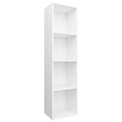 800144 vidaXL Book Cabinet/TV Cabinet White 36x30x143 cm Engineered Wood