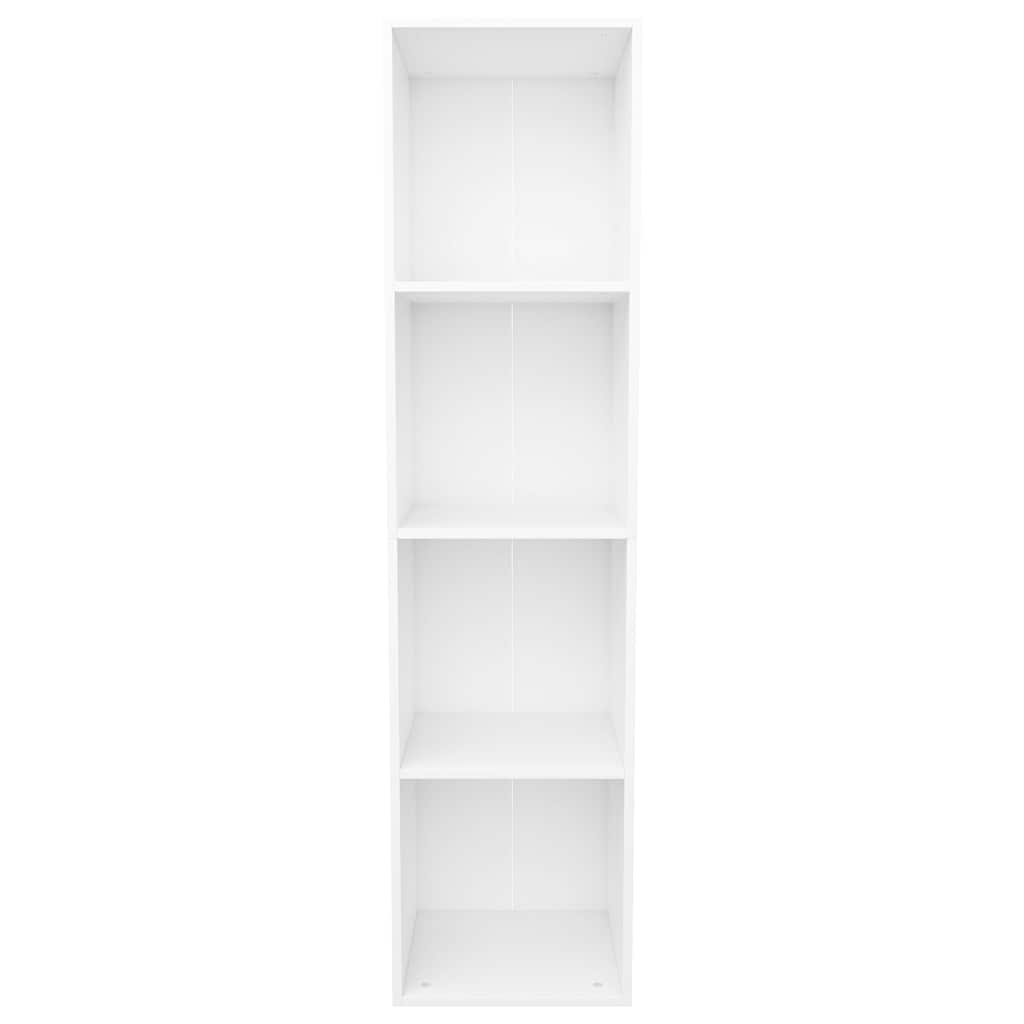 800144 vidaXL Book Cabinet/TV Cabinet White 36x30x143 cm Engineered Wood