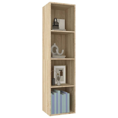 800147 vidaXL Book Cabinet/TV Cabinet Sonoma Oak 36x30x143 cm Engineered Wood