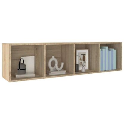 800147 vidaXL Book Cabinet/TV Cabinet Sonoma Oak 36x30x143 cm Engineered Wood