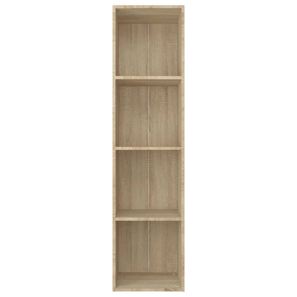 800147 vidaXL Book Cabinet/TV Cabinet Sonoma Oak 36x30x143 cm Engineered Wood