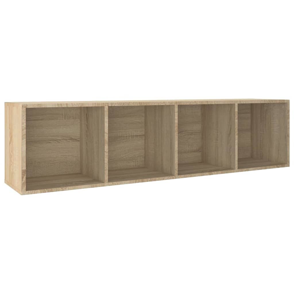 800147 vidaXL Book Cabinet/TV Cabinet Sonoma Oak 36x30x143 cm Engineered Wood
