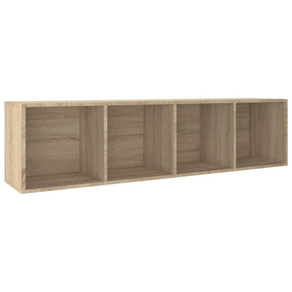800147 vidaXL Book Cabinet/TV Cabinet Sonoma Oak 36x30x143 cm Engineered Wood