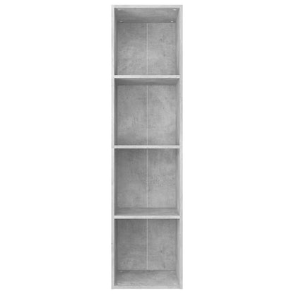 Book Cabinet/TV Cabinet Concrete Grey 36x30x143 cm