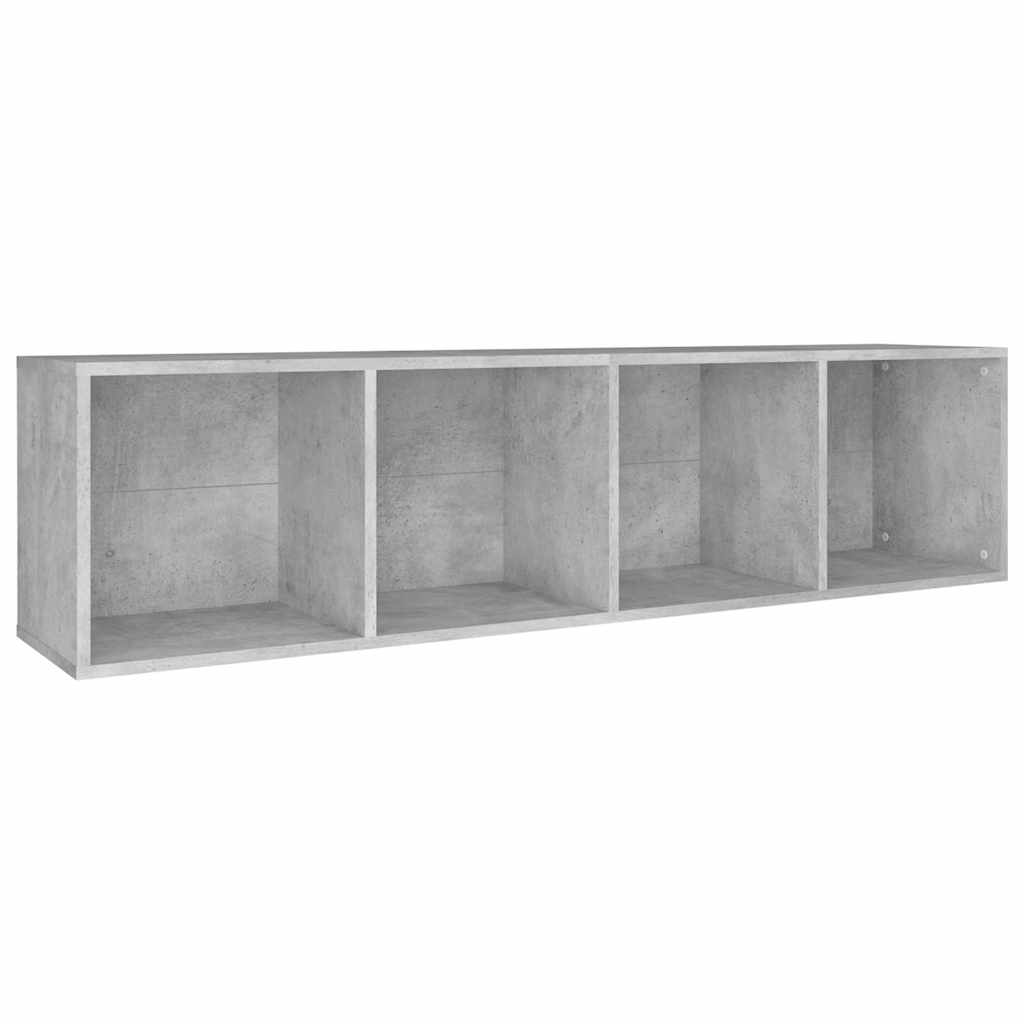 Book Cabinet/TV Cabinet Concrete Grey 36x30x143 cm