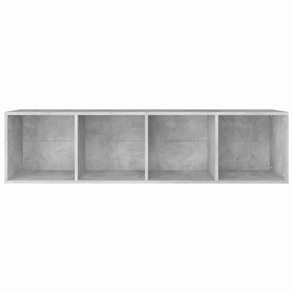 Book Cabinet/TV Cabinet Concrete Grey 36x30x143 cm