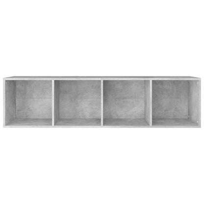 Book Cabinet/TV Cabinet Concrete Grey 36x30x143 cm
