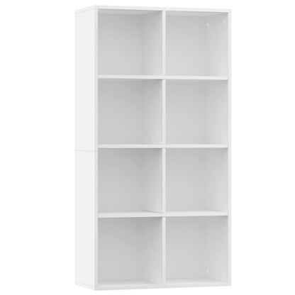 800153 vidaXL Book Cabinet/Sideboard White 66x30x130 cm Engineered Wood