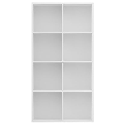 800153 vidaXL Book Cabinet/Sideboard White 66x30x130 cm Engineered Wood
