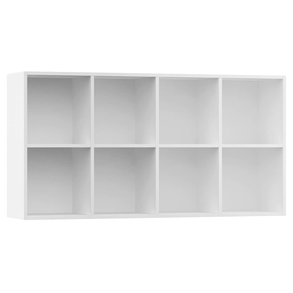 800153 vidaXL Book Cabinet/Sideboard White 66x30x130 cm Engineered Wood