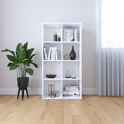 800153 vidaXL Book Cabinet/Sideboard White 66x30x130 cm Engineered Wood