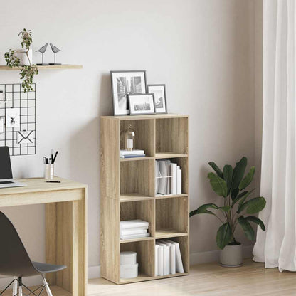 800156 vidaXL Book Cabinet/Sideboard Sonoma Oak 66x30x130 cm Engineered Wood