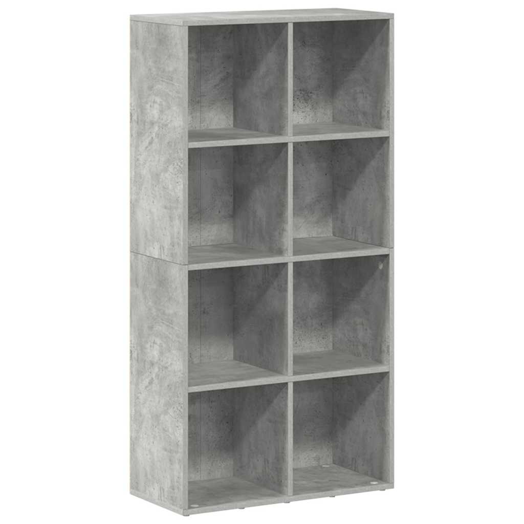 Book Cabinet/Sideboard Concrete Grey 66x30x130 cm Engineered Wood