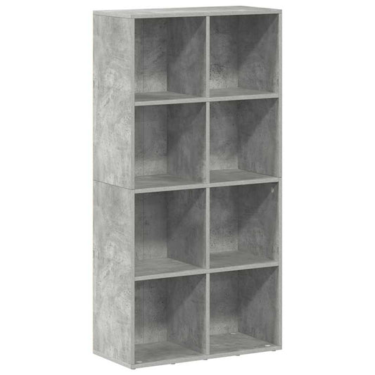 Book Cabinet/Sideboard Concrete Grey 66x30x130 cm Engineered Wood