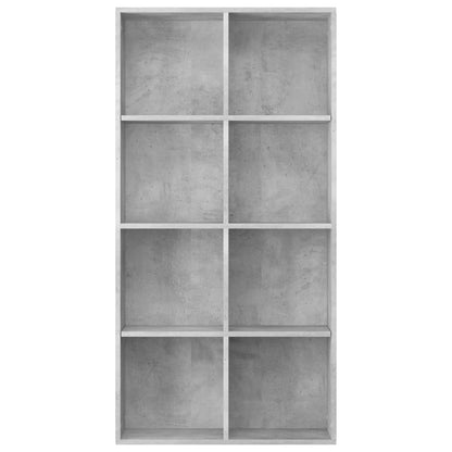 Book Cabinet | Concrete grey | Engineered wood | 130 cm tall