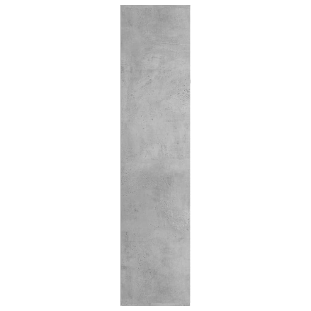 Book Cabinet | Concrete grey | Engineered wood | 130 cm tall