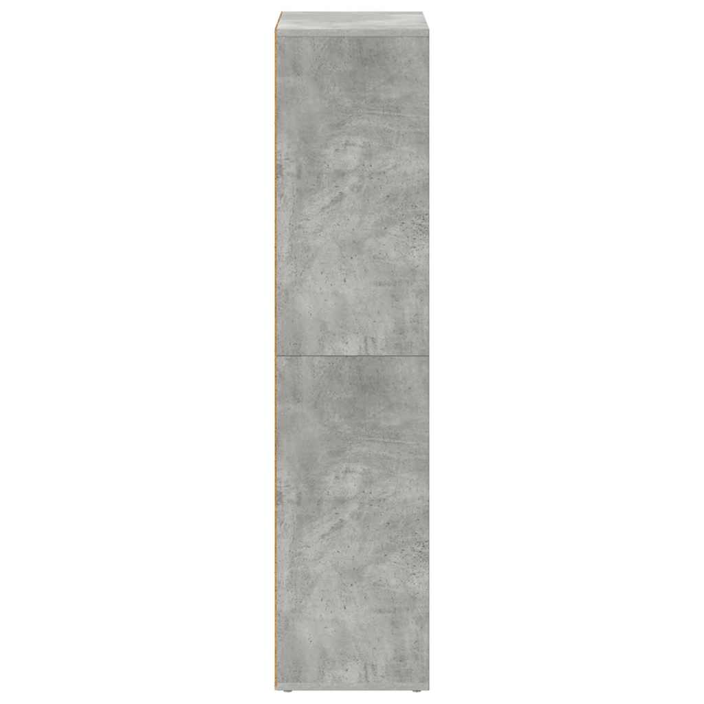 Book Cabinet/Sideboard Concrete Grey 66x30x130 cm Engineered Wood