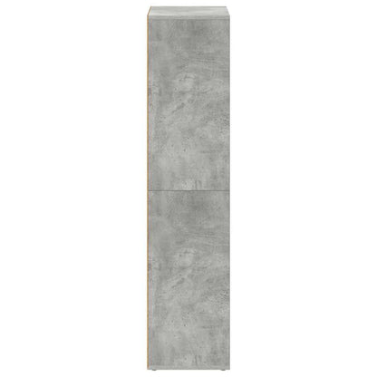 Book Cabinet/Sideboard Concrete Grey 66x30x130 cm Engineered Wood