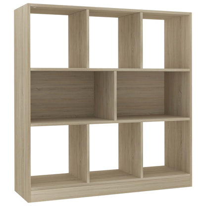 800174 vidaXL Book Cabinet Sonoma Oak 97,5x29,5x100 cm Engineered Wood