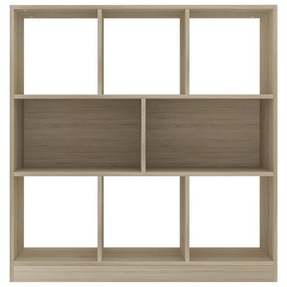 800174 vidaXL Book Cabinet Sonoma Oak 97,5x29,5x100 cm Engineered Wood