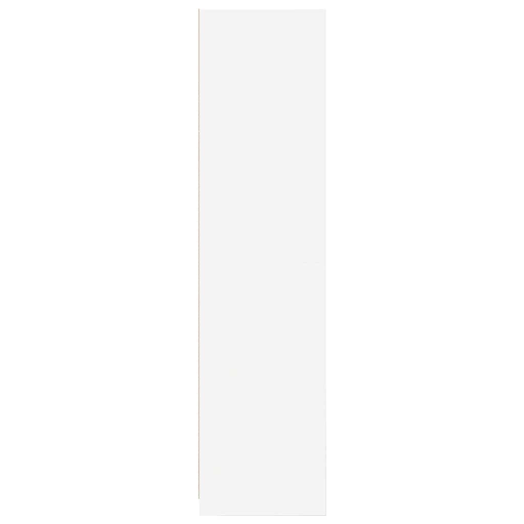 Wardrobe White 100x50x200 cm Engineered Wood