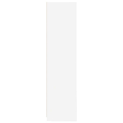 Wardrobe White 100x50x200 cm Engineered Wood