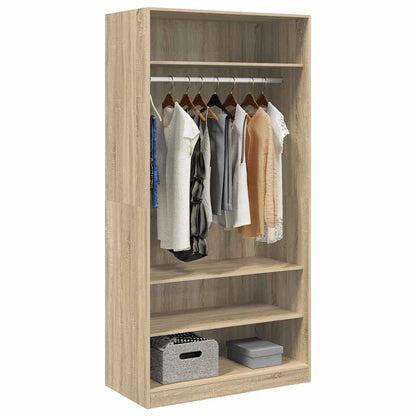 800228 vidaXL Wardrobe Sonoma Oak 100x50x200 cm Engineered Wood
