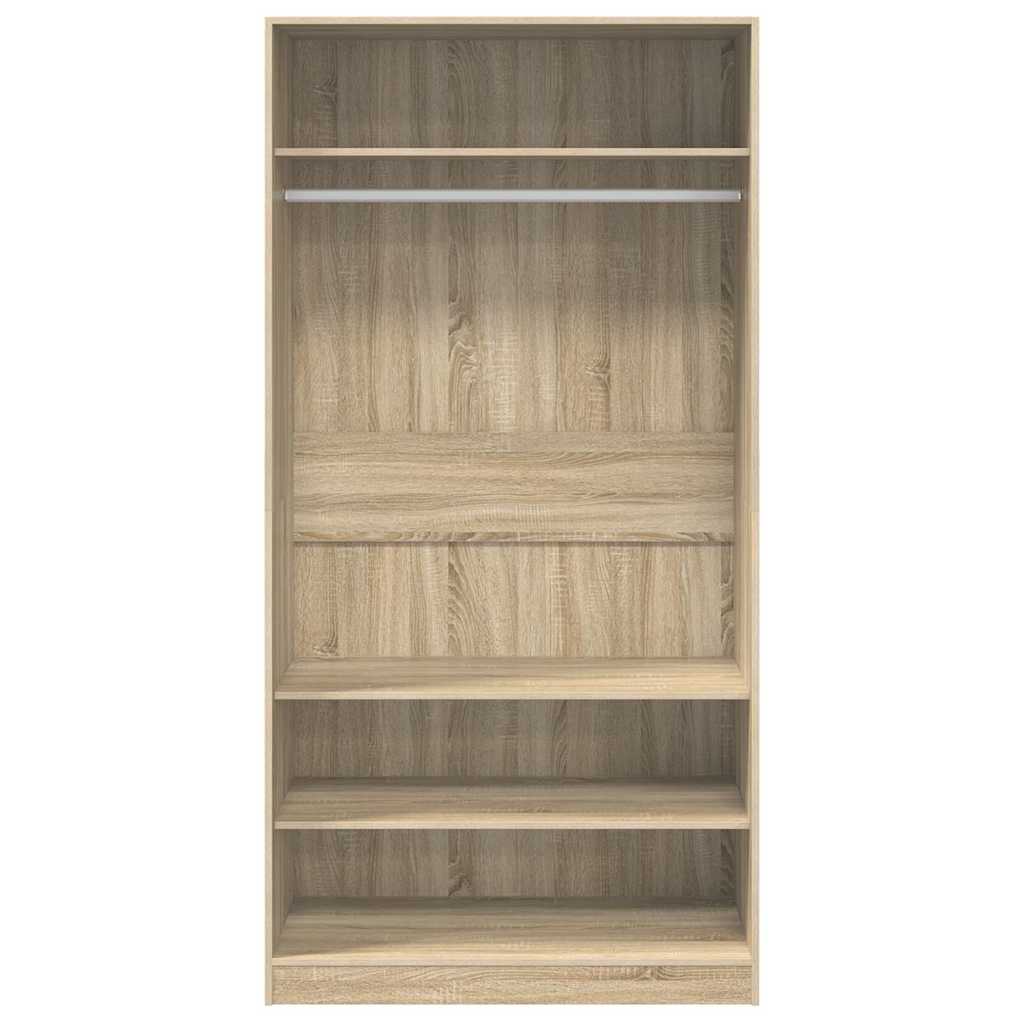 Wardrobe Sonoma Oak 100x50x200 cm Engineered Wood