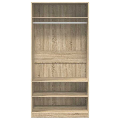 Wardrobe Sonoma Oak 100x50x200 cm Engineered Wood