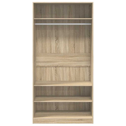 Wardrobe Sonoma Oak 100x50x200 cm Engineered Wood