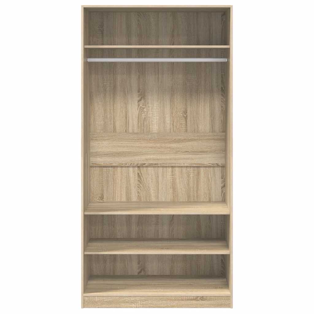800228 vidaXL Wardrobe Sonoma Oak 100x50x200 cm Engineered Wood