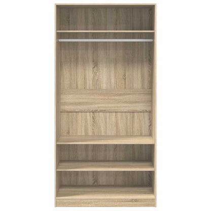 800228 vidaXL Wardrobe Sonoma Oak 100x50x200 cm Engineered Wood