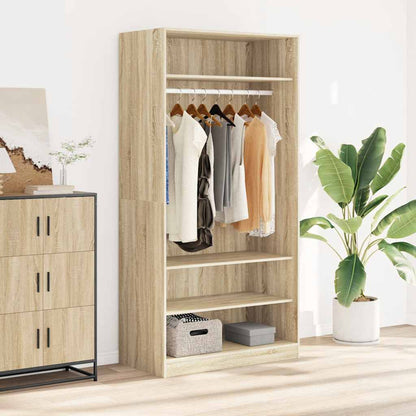 800228 vidaXL Wardrobe Sonoma Oak 100x50x200 cm Engineered Wood
