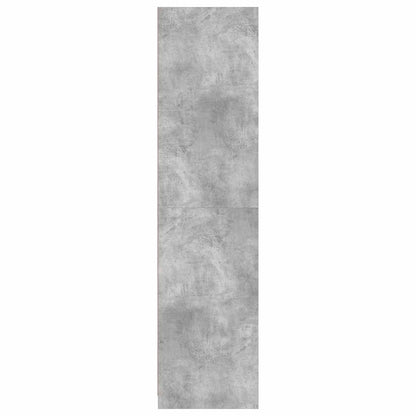 Wardrobe Concrete Grey 100x50x200 cm Engineered Wood