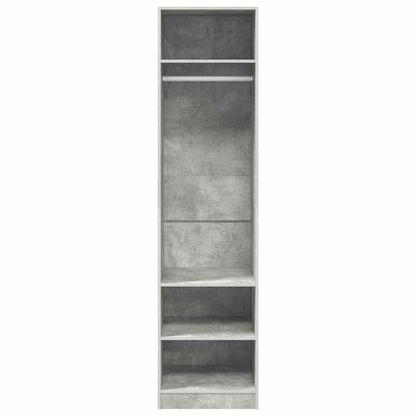 Wardrobe Concrete Grey 50x50x200 cm Engineered Wood