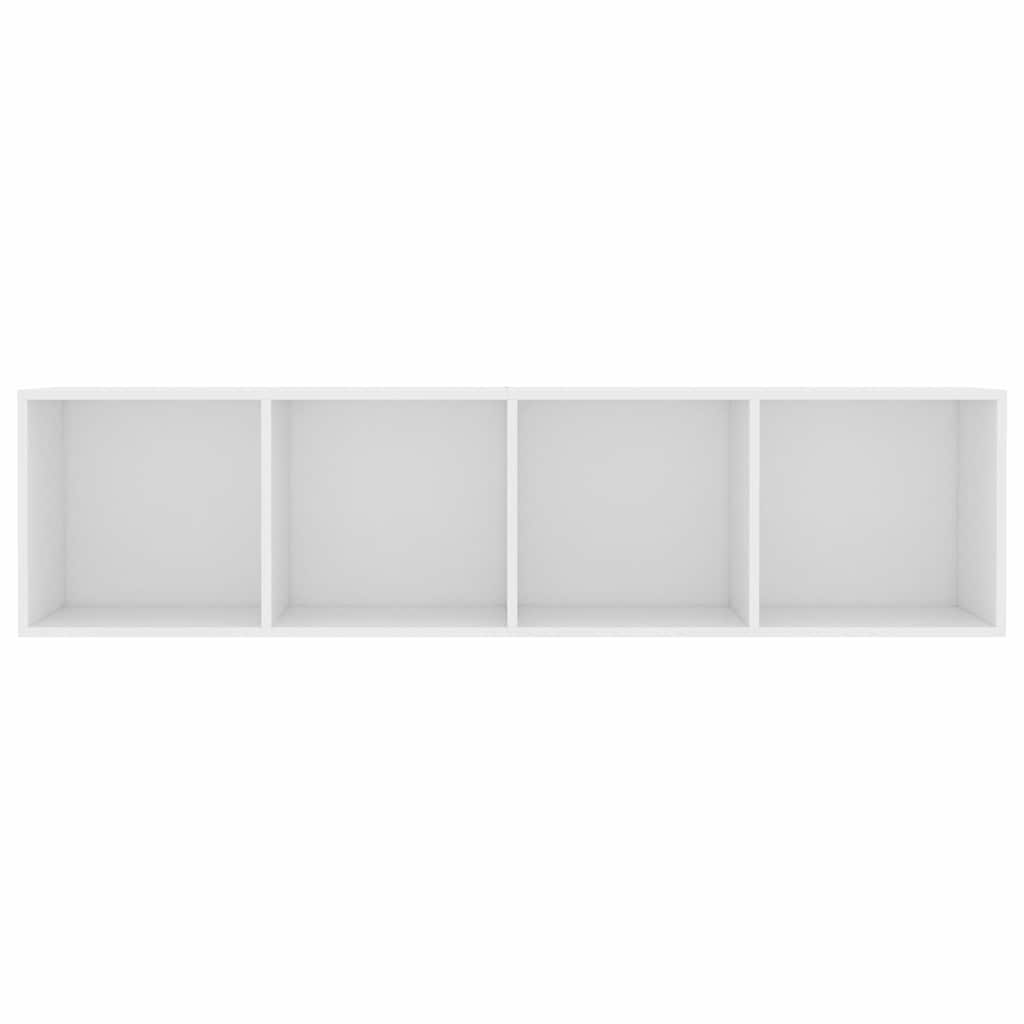 800261 vidaXL Book Cabinet/TV Cabinet White 143x30x36 cm